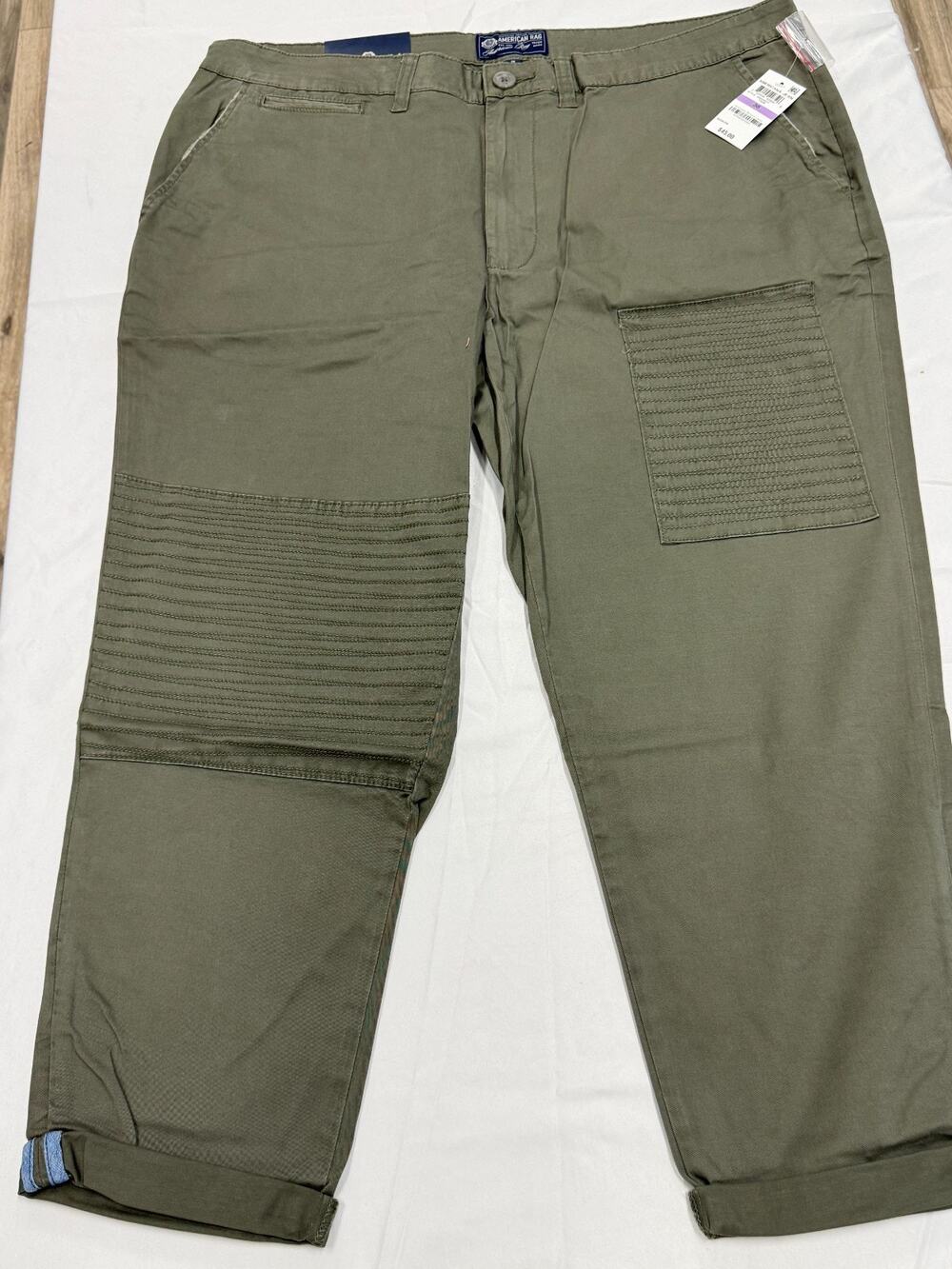 American Rag Cie Men's Slim Fit Pants Size 38 Olive Green NWT Casual Chinos